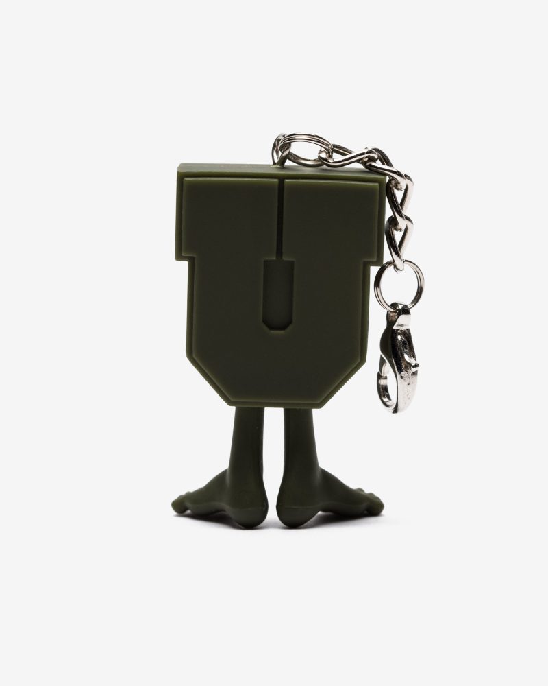 accessories keychain undefeated x medicom uman keychain UMANKC OLIVE.view 2