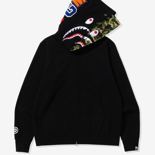 apparel bape abc camo shark wide fit full zip double 1I30 115 016.view 2