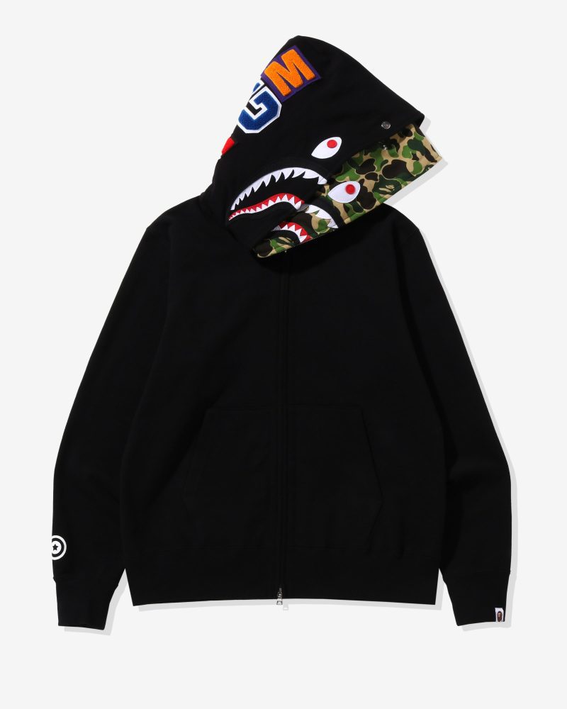 apparel bape abc camo shark wide fit full zip double 1I30 115 016.view 2