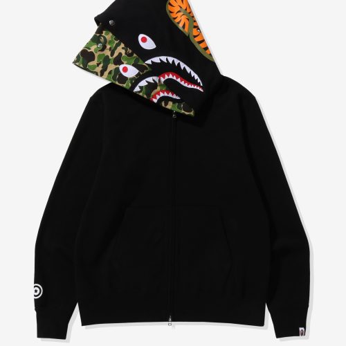 apparel bape abc camo shark wide fit full zip double 1I30 115 016.view 3