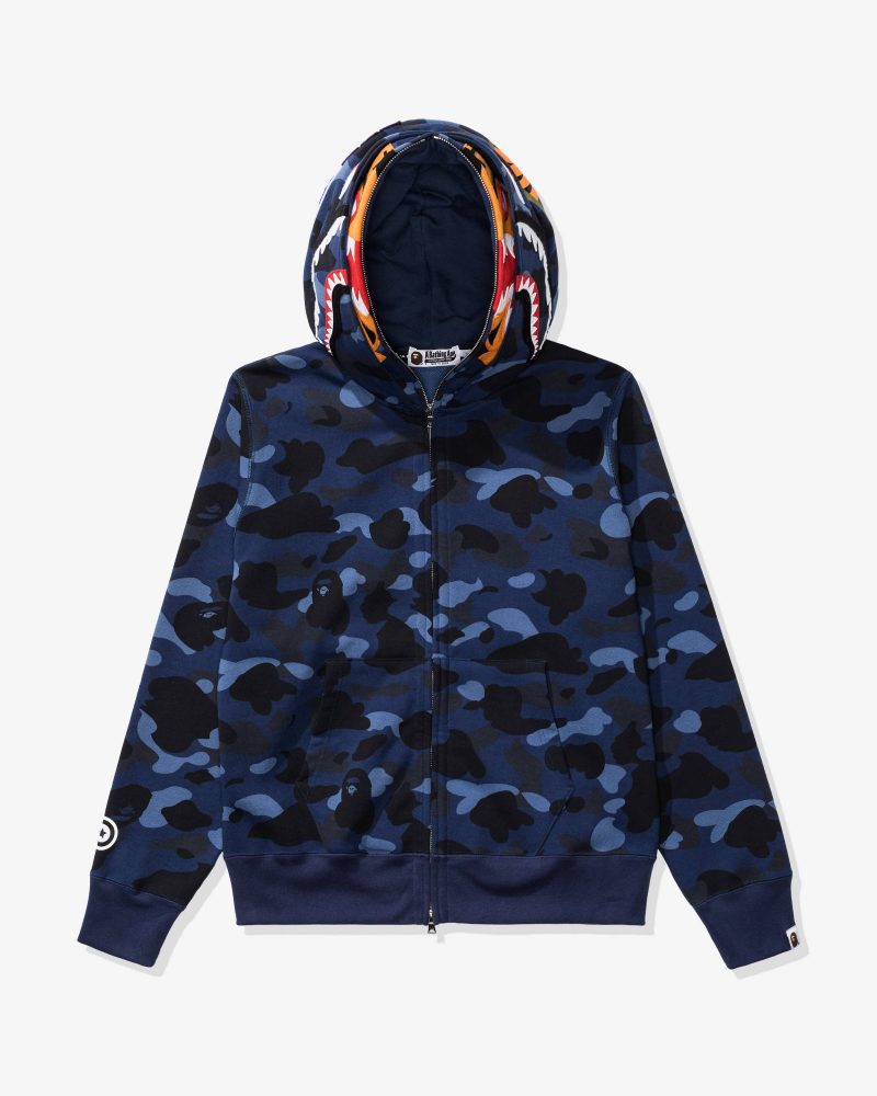 apparel bape color camo tiger shark wide full zip double 1I30 115 021.view 1