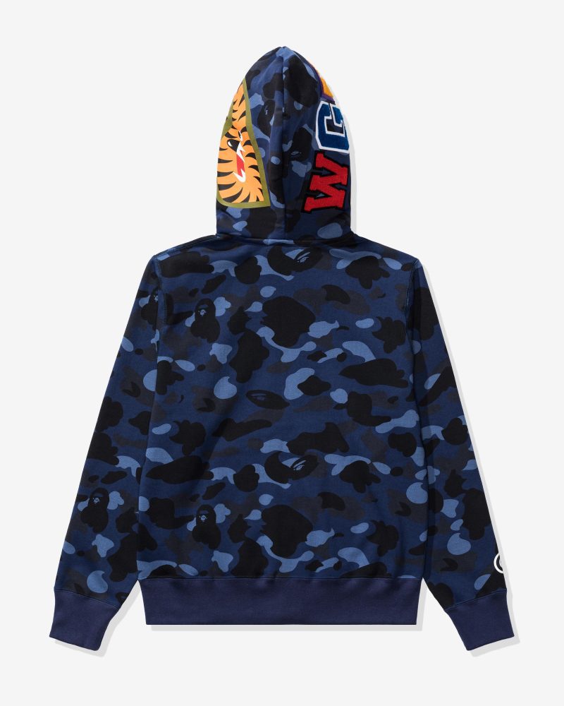 apparel bape color camo tiger shark wide full zip double 1I30 115 021.view 3