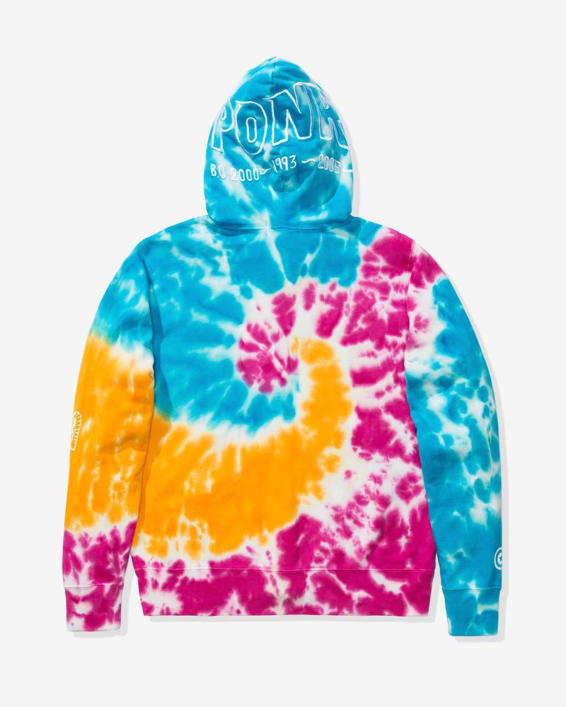 apparel outerwear bape tie dye shark wide full zip hoodie 1F30 115 019.view 3