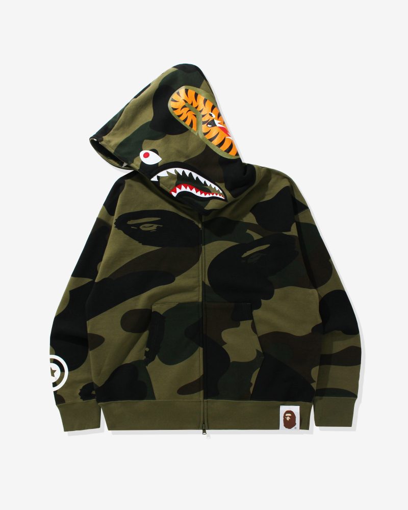 apparel tops bape giant 1st camo shark loose fit full zip 1H80 115 012.view 2