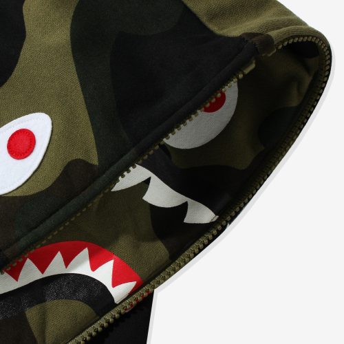 apparel tops bape giant 1st camo shark loose fit full zip 1H80 115 012.view 3