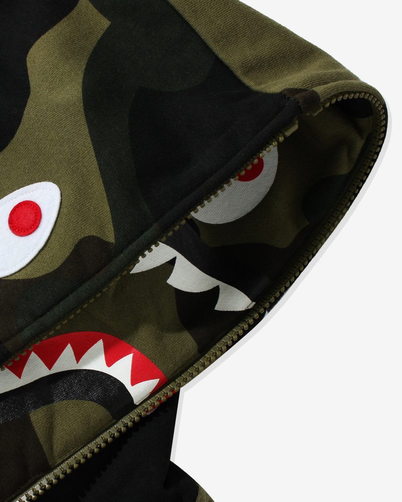 apparel tops bape giant 1st camo shark loose fit full zip 1H80 115 012.view 3