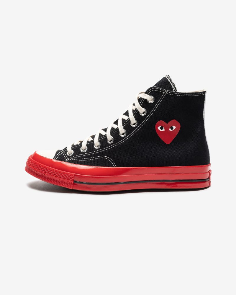 footwear converse cdg red sole chuck 70 high black AZ K124 001.view 2