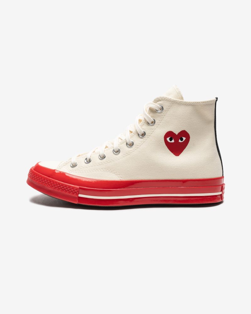 footwear converse cdg red sole chuck 70 high white AZ K124 001.view 2