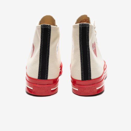 footwear converse cdg red sole chuck 70 high white AZ K124 001.view 3