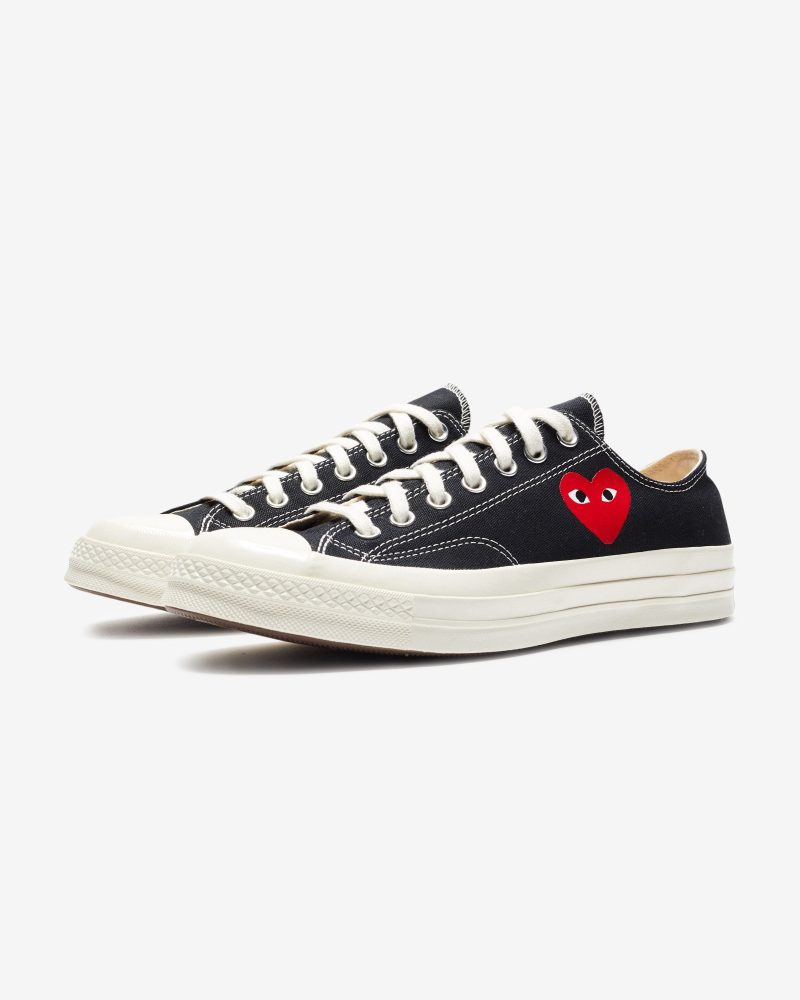 footwear converse cdg single heart chuck 70