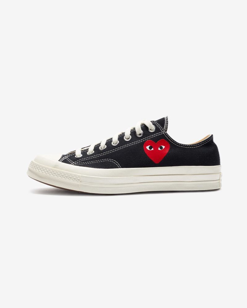 footwear converse cdg single heart chuck 70