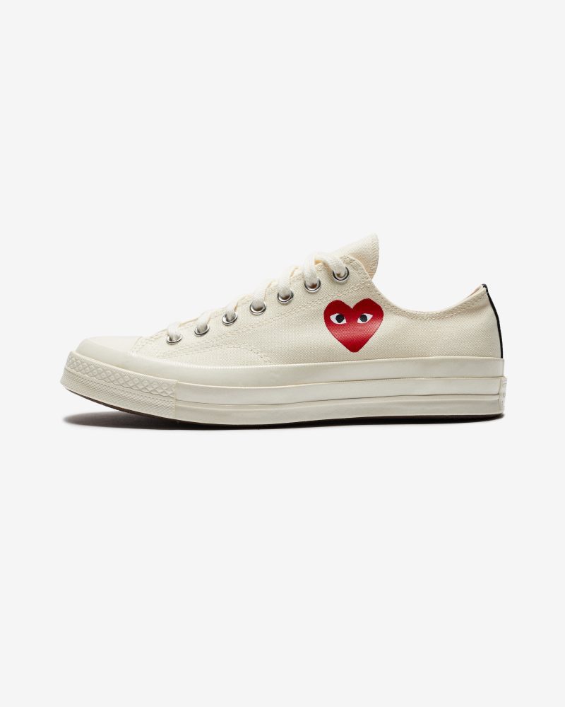 footwear converse cdg single heart chuck 70