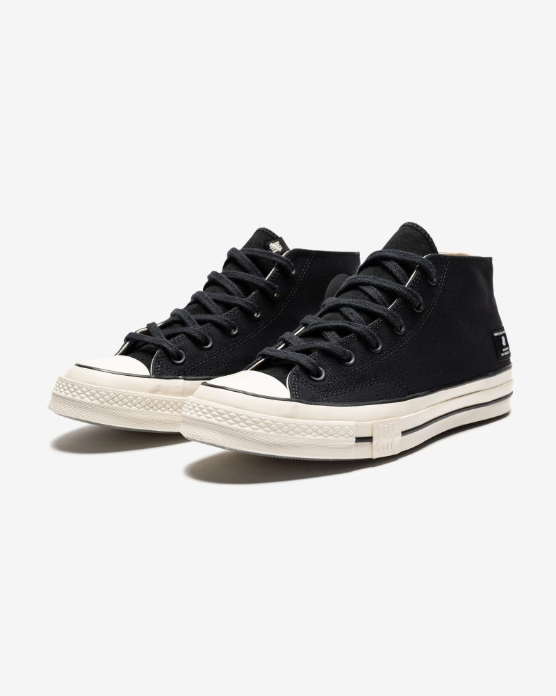 footwear undefeated converse chuck 70 mid black naturalivory A00673C.view 1